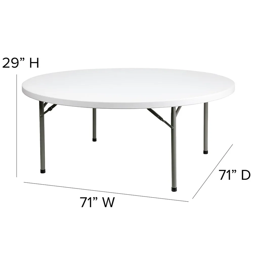 Folding Tables*Flash Furniture Elon Folding Table, 71" x 71", Granite White (DADYCZ180RGW)