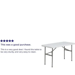 Folding Tables*Flash Furniture Elon Folding Table, 48.25