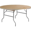 Folding Tables*Flash Furniture Fielder Folding Table, 60" x 60", Birchwood (XA60BIRCHM)