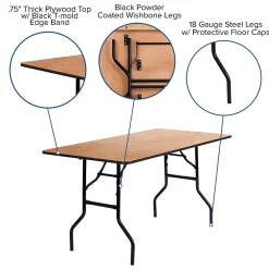 Folding Tables*Flash Furniture Gael Folding Table, 60