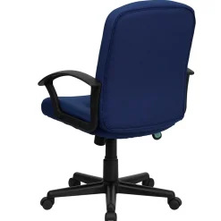 Office Chairs*Flash Furniture Garver Fabric Swivel Mid-Back Executive Office Chair, Navy (GOST6NVYFAB)