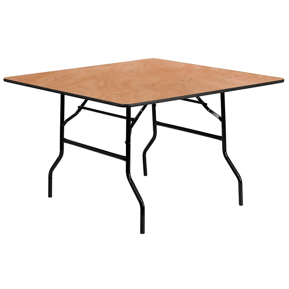 Folding Tables*Flash Furniture Gerry Folding Table, 48" x 48", Natural (YTWFFT48SQ)