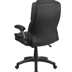 Office Chairs*Flash Furniture Hansel Ergonomic LeatherSoft Swivel High Back Executive Office Chair, Black (BT90275H)