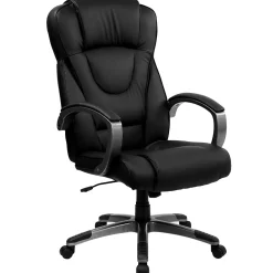 Office Chairs*Flash Furniture Hansel Ergonomic LeatherSoft Swivel High Back Executive Office Chair, Black (BT9069BK)
