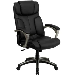 Office Chairs*Flash Furniture Hansel Ergonomic LeatherSoft Swivel High Back Folding Executive Office Chair, Black (BT9875H)