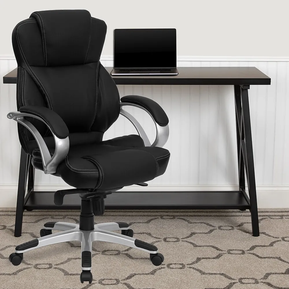 Office Chairs*Flash Furniture Hawkins Ergonomic LeatherSoft Swivel High Back Executive Office Chair, Black (H9626L2)