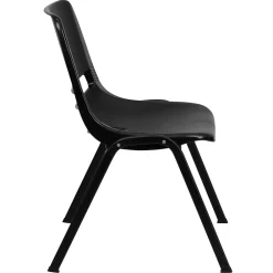 Folding & Stacking*Flash Furniture Hercules Shell Ergonomic Stack Chair With Black Frame and 14