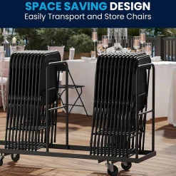 Folding & Stacking*Flash Furniture HERCULES Plastic Office Chair, Black (LE-L-3-BK-GG)