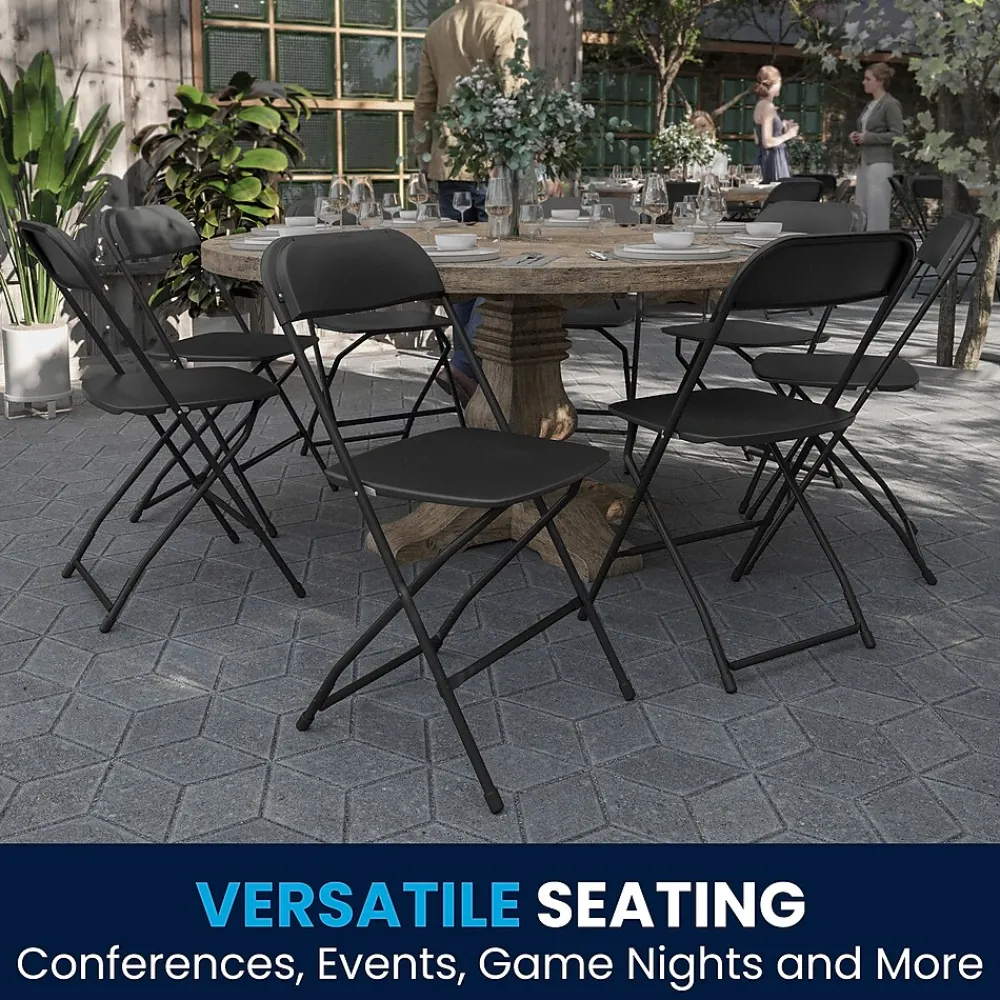 Folding & Stacking*Flash Furniture HERCULES Plastic Office Chair, Black (LE-L-3-BK-GG)