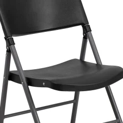 Folding & Stacking*Flash Furniture HERCULES™ Plastic Armless Folding Chair, Black, 6/Pack