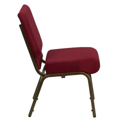 Folding & Stacking*Flash Furniture HERCULES Series Fabric Church Stacking Chair, Burgundy/Gold Vein Frame (FCH2214GV369)
