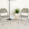 Folding & Stacking*Flash Furniture HERCULES™ Triple Braced Vinyl Armless Folding Chair, Gray, 4/Pack (4HAMC705AV3GY)