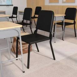 Folding & Stacking*Flash Furniture HERCULES Series Plastic Stackable Melody Band/Music Chair, Black (HFMUSIC)