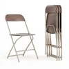 Folding & Stacking*Flash Furniture HERCULES™ Plastic Armless Folding Chair, Premium Brown, 4/Pack