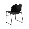 Folding & Stacking*Flash Furniture HERCULES™ Polypropylene Black Frame Ultra Compact Stack Chair, Black, 15/Pack