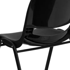 Folding & Stacking*Flash Furniture HERCULES Series Plastic Shell Stack Chair, Black (RUTEO1BK)
