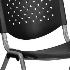 Folding & Stacking*Flash Furniture HERCULES Series Plastic Stack Chair, Black (RUTF01ABK)