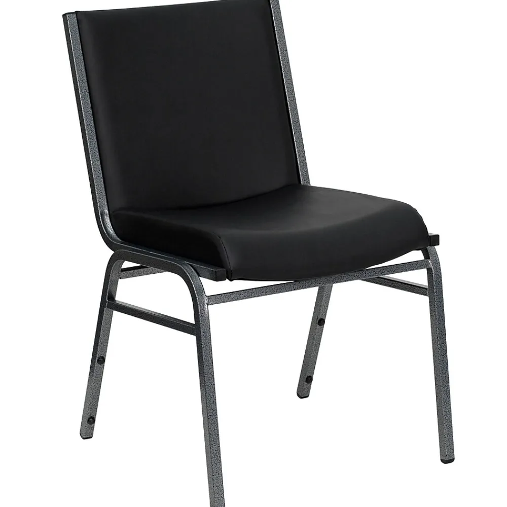 Folding & Stacking*Flash Furniture HERCULES Series Vinyl Stack Chair, Black (XU60153BKVYL)