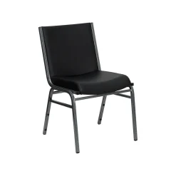 Folding & Stacking*Flash Furniture HERCULES™ Vinyl Heavy Duty Stack Chair With Arms, Black, 20/Pack (20XU6015BKVYL)