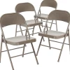Folding & Stacking*Flash Furniture HERCULES Series Metal Folding Chair, Gray, 4/Pk (4BDF002GY)