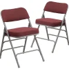 Folding & Stacking*Flash Furniture HERCULES Series Fabric Folding Chair, Burgundy, 2/Pack (2AWMC320AFBG)