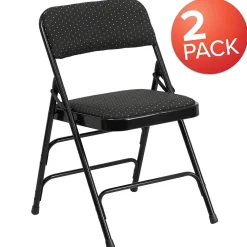 Folding & Stacking*Flash Furniture HERCULES Series Fabric Banquet/Reception Chair, Black, 2/Pack (2AWMC309AFBLK)