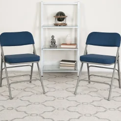 Folding & Stacking*Flash Furniture HERCULES Series Fabric Folding Chair, Navy, 2/Pack (2AWMC320AFNVY)