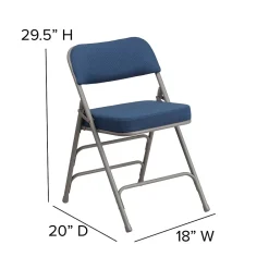 Folding & Stacking*Flash Furniture HERCULES Series Fabric Folding Chair, Navy, 2/Pack (2AWMC320AFNVY)