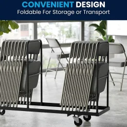 Folding & Stacking*Flash Furniture HERCULES Series Fabric Folding Chair, Gray, 2/Pack (2HAMC320AFGRY)
