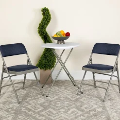 Folding & Stacking*Flash Furniture HERCULES Series Fabric Folding Chair, Navy Blue, 2/Pack (2HAMC309AFNVY)
