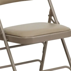 Folding & Stacking*Flash Furniture HERCULES Series Vinyl Banquet/Reception Chair, Beige, 2/Pack (2HAMC309AVBGE)