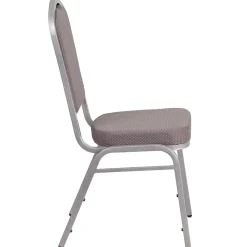 Folding & Stacking*Flash Furniture HERCULES Series Fabric Stacking Banquet Chair, Gray Dot/Silver Frame (FDC01S6)