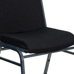 Folding & Stacking*Flash Furniture HERCULES Series Fabric Heavy Duty Stack Chair, Black Dot, 4 Pack (4XU60153BK)