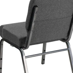 Folding & Stacking*Flash Furniture HERCULES Series Fabric Stacking Church Chair, Gray/Silver Vein Frame (XUCH0221GYSV)