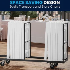 Folding & Stacking*Flash Furniture HERCULES™ Vinyl Armless Folding Chair, White, 20/Pack (20L3L1WHITE)