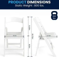 Folding & Stacking*Flash Furniture HERCULES™ Vinyl Armless Folding Chair, White, 20/Pack (20L3L1WHITE)