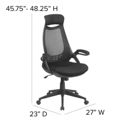 Office Chairs*Flash Furniture Ivan Ergonomic Mesh Swivel High Back Executive Office Chair, Black (HL0018)