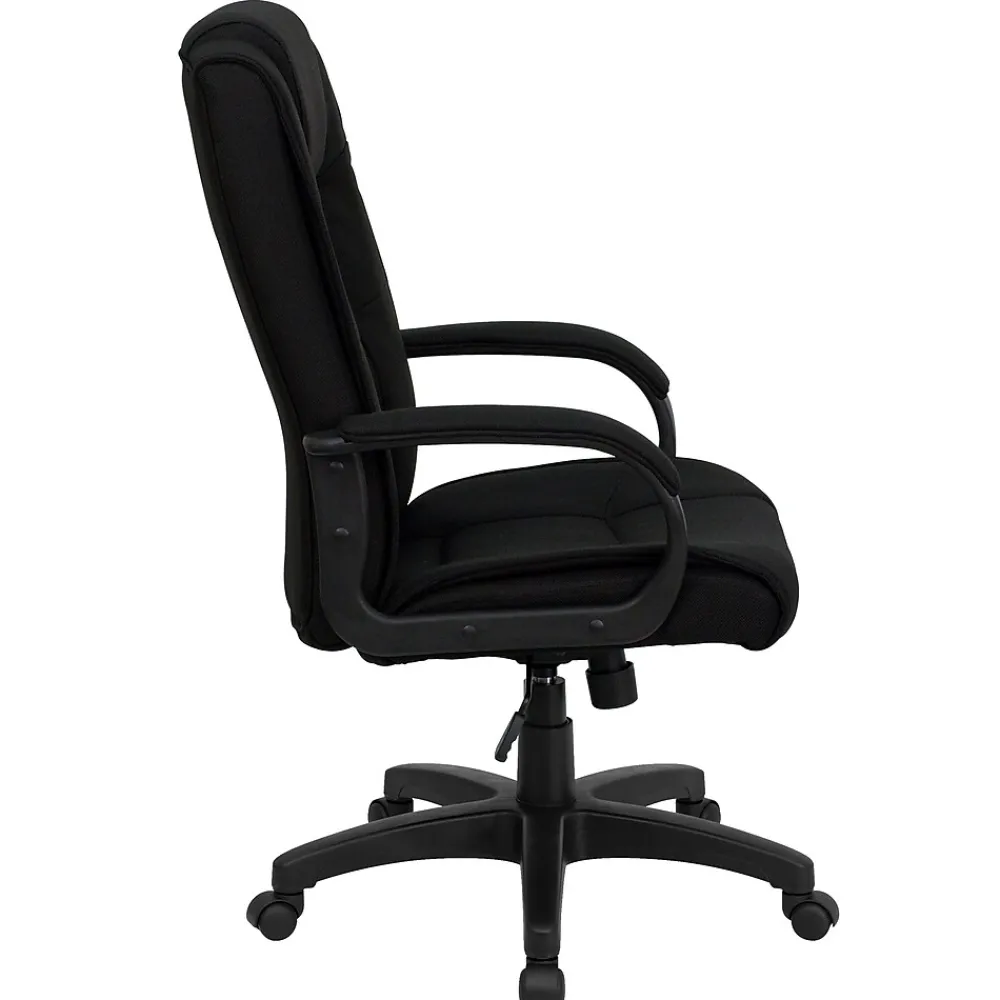 Office Chairs*Flash Furniture Jessica Fabric Swivel High Back Executive Office Chair, Black (GO5301BBK)