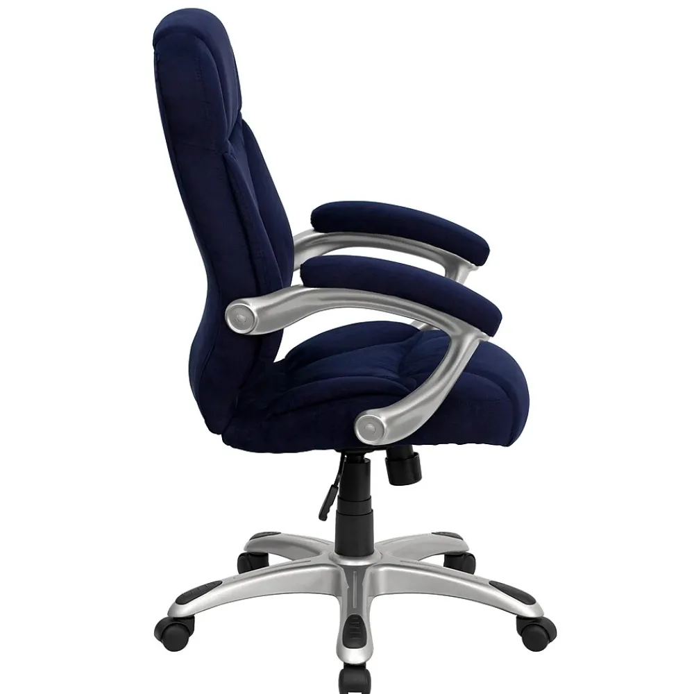 Office Chairs*Flash Furniture Jessie Ergonomic Microfiber Swivel High Back Executive Office Chair, Navy Blue (GO725NVY)