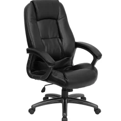 Office Chairs*Flash Furniture Jules Ergonomic LeatherSoft Swivel High Back Executive Office Chair, Black (GO7145BK)