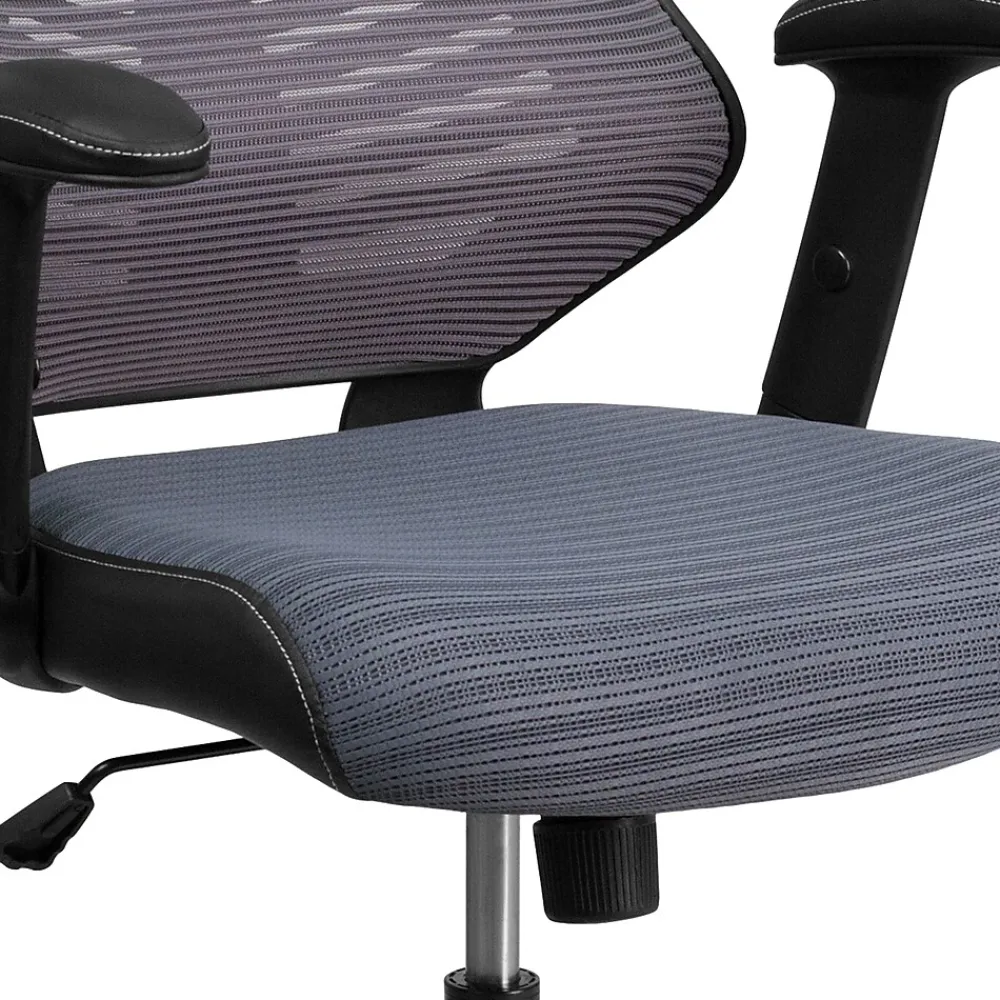 Office Chairs*Flash Furniture Kale Ergonomic Mesh Swivel High Back Executive Office Chair, Gray (BLZP806GY)
