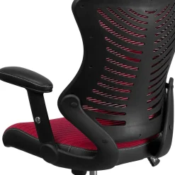 Office Chairs*Flash Furniture Kale Ergonomic Mesh Swivel High Back Executive Office Chair, Burgundy (BLZP806BY)