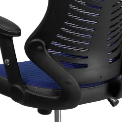 Office Chairs*Flash Furniture Kale Ergonomic Mesh Swivel High Back Executive Office Chair, Blue (BLZP806BL)