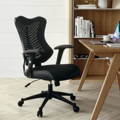 Office Chairs*Flash Furniture Kale Ergonomic Mesh Swivel High Back Executive Office Chair, Black (BLZP806BK)