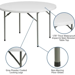 Folding Tables*Flash Furniture Kathryn Folding Table, 48