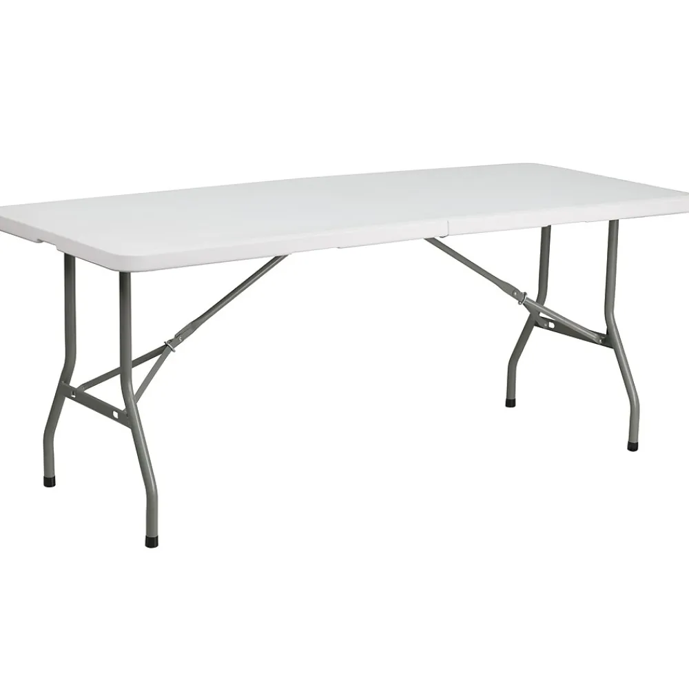 Folding Tables*Flash Furniture Kathryn Folding Table, 72" x 30", Granite White (RB3072FH)