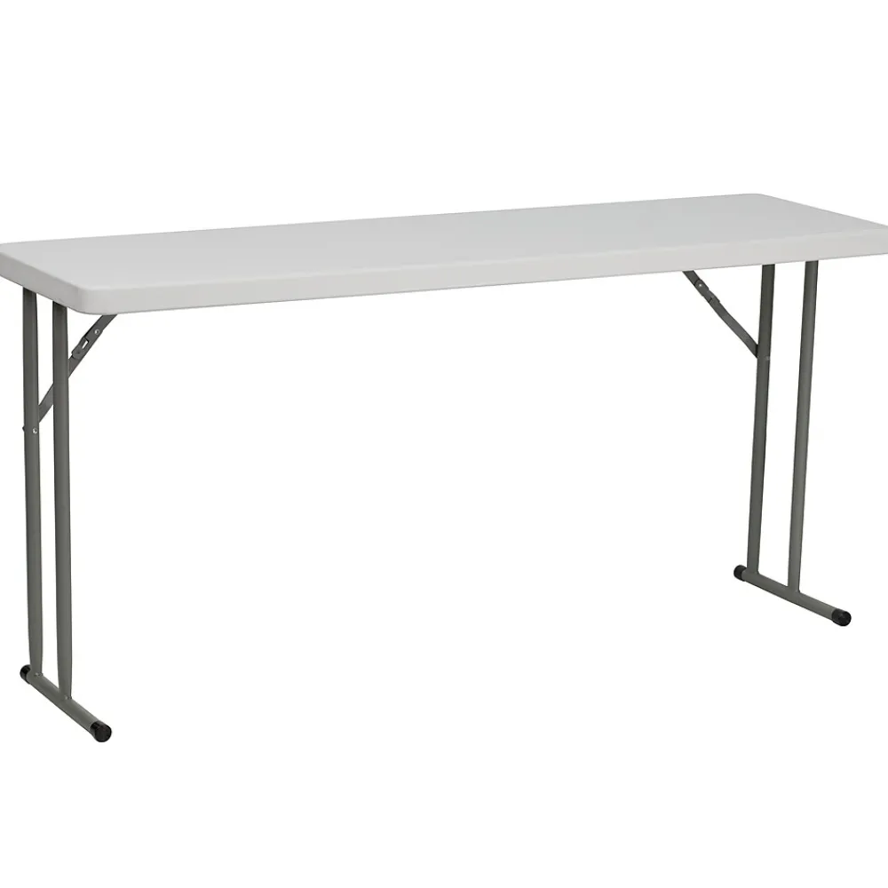 Folding Tables*Flash Furniture Kathryn Folding Table, 60" x 18", Granite White (RB1860)