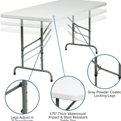 Folding Tables*Flash Furniture Kathryn Folding Table, 72