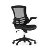 Office Chairs*Flash Furniture Kelista Ergonomic LeatherSoft/Mesh Swivel Mid-Back Task Office Chair, Black (BLX5MLEA)
