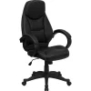 Office Chairs*Flash Furniture Leonard Ergonomic LeatherSoft Swivel High Back Executive Office Chair, Black (HHLC0005HI1B)